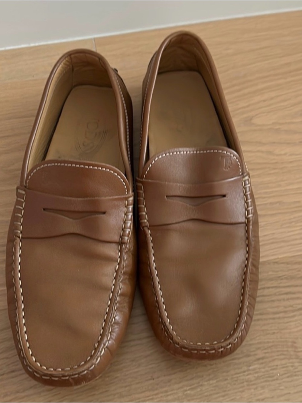 Tod’s Men's Brown Leather Penny Loafers